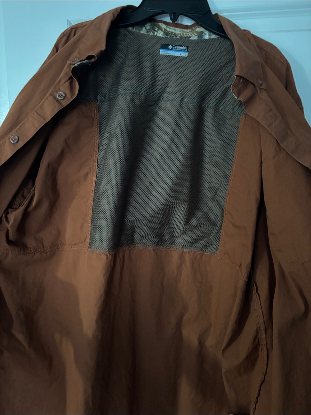 Columbia Men's Rust Orange Lightweight Shirt Jacket Size XL/TG - Picture 4 of 5